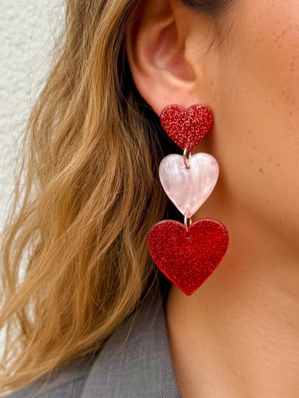 MODCLOTH LOVE IS IN THE AIR HEART EARRINGS 1